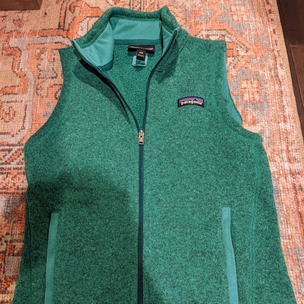 Patagonia XXS Better Sweater Vest Impact Green